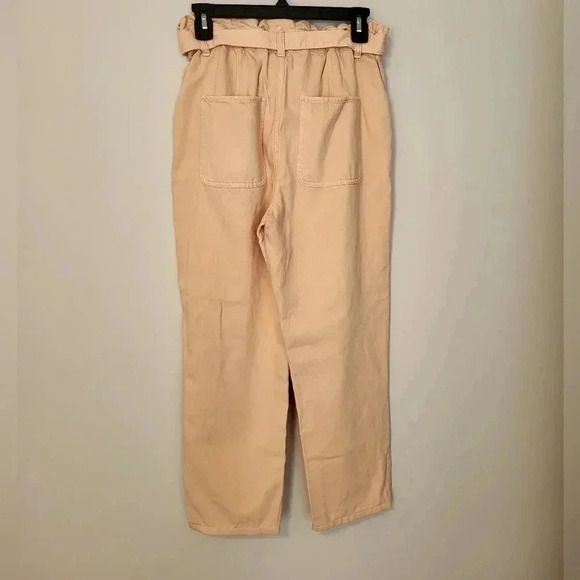 LOFT Ann Taylor High Waisted Tapered Leg Paperbag Pants(XS) - Picture 4 of 9